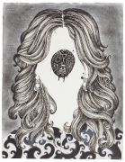 Youth 5 - Udsmykning på Marselisborg Gymnasium: Youth no. 5, 2016, blæk og blyant på papir. 50 x 38 cm. Youth 5 - Udsmykning på Marselisborg Gymnasium: Youth no. 5, 2016, blæk og blyant på papir. 50 x 38 cm.