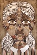 Psyche - 2017, Ink and pencil on 650 gr arches watercolor paper, 152x102 cm Psyche - 2017, Ink and pencil on 650 gr arches watercolor paper, 152x102 cm