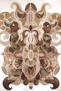Roarschach - 2017, Ink and pencil on 650 gr arches watercolor paper, 152x102 cm Roarschach - 2017, Ink and pencil on 650 gr arches watercolor paper, 152x102 cm