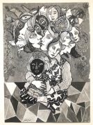 Passage - 36x26 cm, Tusch og blyant på papir, 2019 Passage - 36x26 cm, Tusch og blyant på papir, 2019
