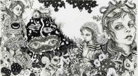 Living Hill - 102x198 cm. Poscapen, pencil and felt-tip pen on paper. Living Hill - 102x198 cm. Poscapen, pencil and felt-tip pen on paper.