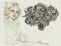 Speaking In Tongues - 57x76 cm. Pencil, watercolour and felt-tip pen on paper. Speaking In Tongues - 57x76 cm. Pencil, watercolour and felt-tip pen on paper.