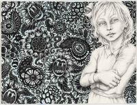 The Wallpaper - 57x76 cm. Pencil, Ink and watercolour on paper. The Wallpaper - 57x76 cm. Pencil, Ink and watercolour on paper.