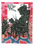 Red Room (Silhuet) - 2011, mixed media, 32 x 25 cm. Red Room (Silhuet) - 2011, mixed media, 32 x 25 cm.