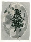 Girl_in_oval_shape - _ 2013, 23 x 31 cm. Indian Ink and felt-tip pen on paper. Girl_in_oval_shape - _ 2013, 23 x 31 cm. Indian Ink and felt-tip pen on paper.