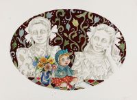 The_Norwegian_Sisters - _2013, 76 x 57 cm. Watercolour and Indian Ink on paper. The_Norwegian_Sisters - _2013, 76 x 57 cm. Watercolour and Indian Ink on paper.